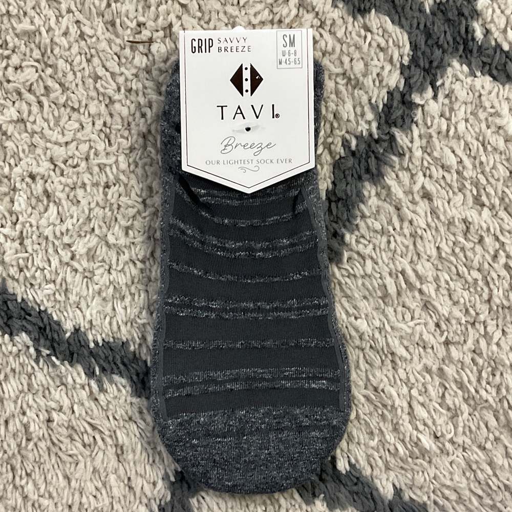 Pure Barre Gray Grip Lightweight Socks